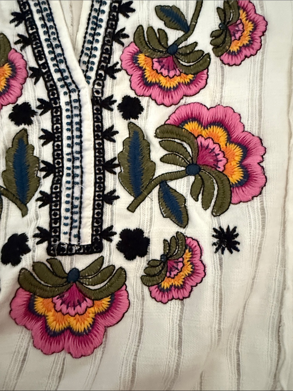 Anthropologie Floral Embroidery Blouse - Picture 13 of 16